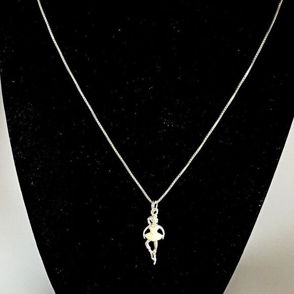 ARD Lovely Sterling Silver “Ballerina on Point” Necklace - Picture 5 of 9